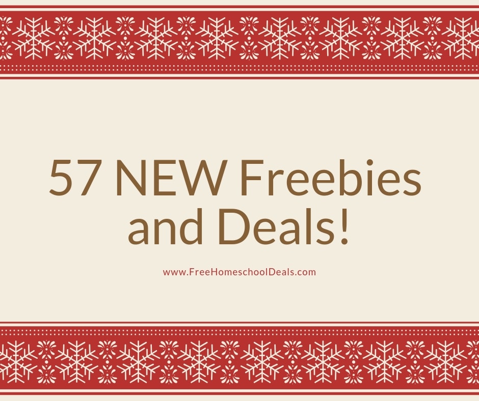 57 New Homeschool Freebies and Deals for 12/18/18