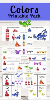 FREE Chameleon Colors Worksheets