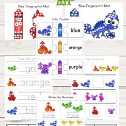 FREE Chameleon Colors Worksheets