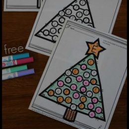 FREE Christmas Tree Letter Find