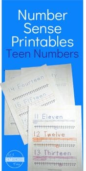 FREE Teen Number Sense Worksheets