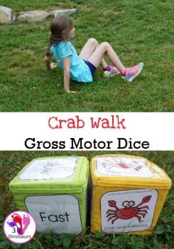 FREE Crab Walk Gross Motor Dice