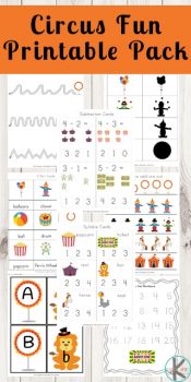 FREE Circus Fun Printable Pack