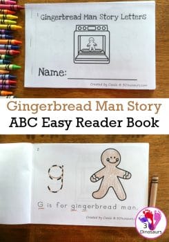 FREE Gingerbread Man Story ABC Easy Reader Book