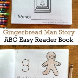 FREE Gingerbread Man Story ABC Easy Reader Book