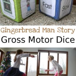 FREE Gingerbread Man Gross Motor Dice