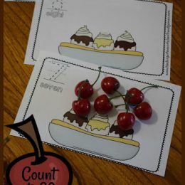 FREE Ice Cream Sundae Count to 20 Cards