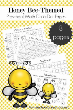 FREE Honey Bee-Themed Do-a-Dot Math Pages