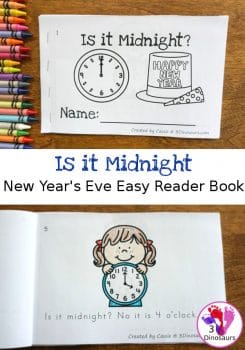 FREE Is It Midnight? New Year's Eve Easy Reader 