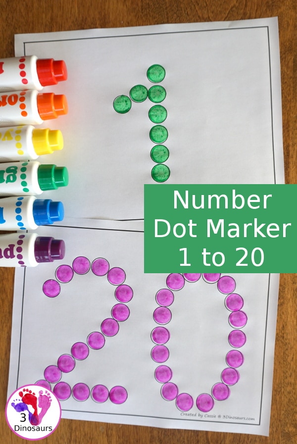 free number dot marker printables 1 to 20 free homeschool deals c