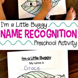 FREE I'm a Little Buggy Name Recognition Activity