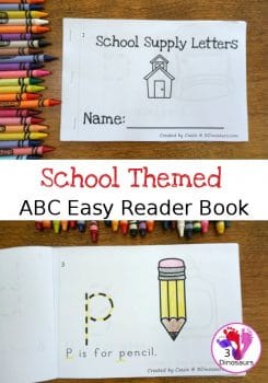 FREE School-Themed ABC Easy Reader