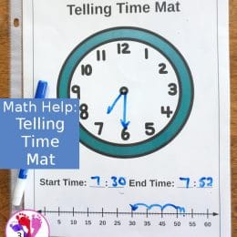 FREE Telling Time Mats