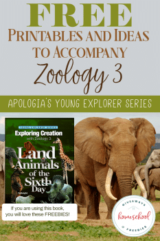 FREE Printables and Ideas for Apologia's Zoology 3: Land Animals