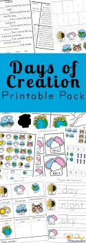 Days of Creation Printable Pack (FREE until 1/31/19!)