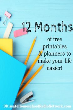 12 Months of FREE Planners & Printables! 