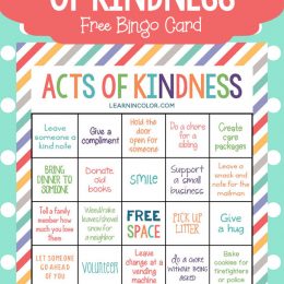 FREE Random Acts of Kindness Bingo Card