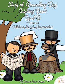 FREE Story of Groundhog Day Coloring Book - (subscriber freebie!)