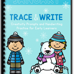 FREE Creative Writing Prompts and Tracing Work (Only in Jan.!)