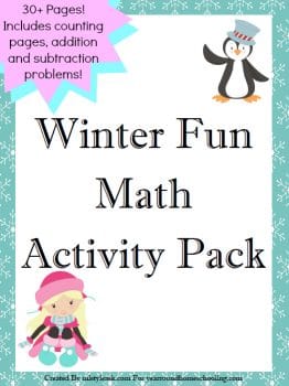 FREE Winter Fun Math Activity Pack (subscriber freebie)