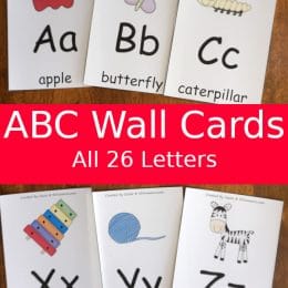 FREE ABC Picture Wall Cards