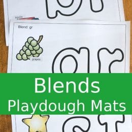 FREE Blends Playdough Mats