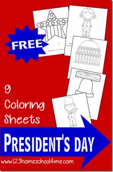 Presidents' Day Coloring Pages