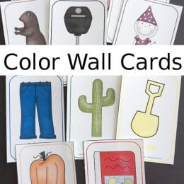 FREE Color-Themed Wall Cards