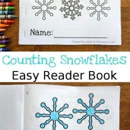 FREE Counting Snowflakes Easy Reader