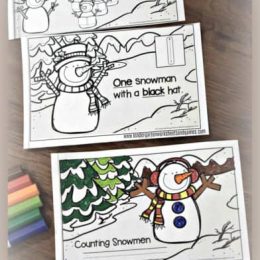 FREE Snowman Counting Book