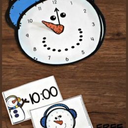 FREE Snowman Telling Time Activity