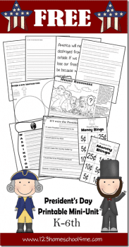 Presidents Day Printable Mini Unit Study