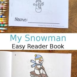FREE My Snowman Easy Reader