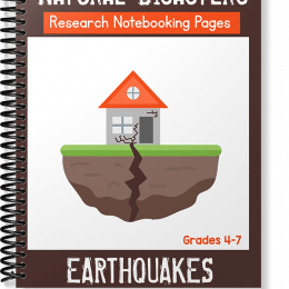 FREE Natural Disasters Notebooking Pages: Earthquakes