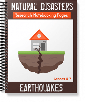 FREE Natural Disasters Notebooking Pages: Earthquakes