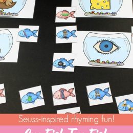 FREE One Fish Two Fish Rhyming Activity