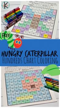 FREE Very Hungry Caterpillar Hundreds Chart Activity