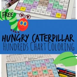 FREE Very Hungry Caterpillar Hundreds Chart Activity