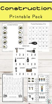 FREE Construction-Themed Printable Pack