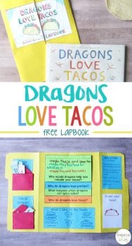 FREE Dragons Love Tacos Lapbook