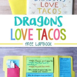 FREE Dragons Love Tacos Lapbook