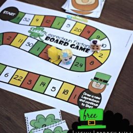 FREE Lucky Leprechaun Factors Game