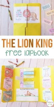 FREE The Lion King Lapbook