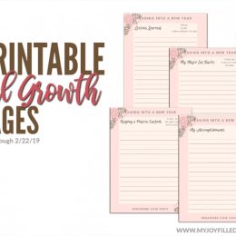 FREE Personal Growth Pages (only until 2/22/19!)