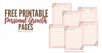 FREE Personal Growth Pages (only until 2/22/19!)