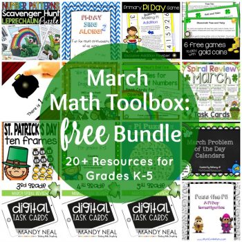 Bundle of FREE March Math Printables (20+ Resources!)