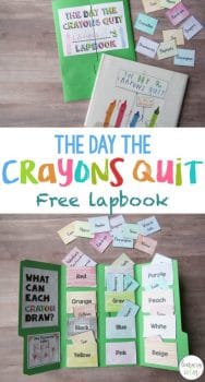 The Day the Crayons Quit FREE Lapbook