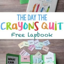 The Day the Crayons Quit FREE Lapbook