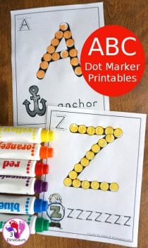 FREE Alphabet Dot Marker Pages