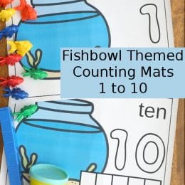 FREE Fishbowl Counting Mats + Ten Frames